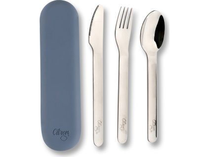 citron set priboru se silikonovym pouzdrem dark blue