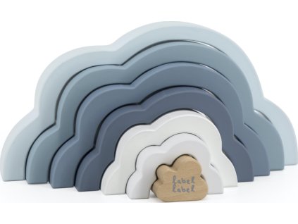 label label duhovy mracek puzzle modry