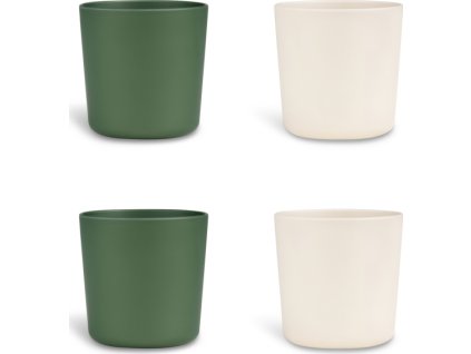 citron sada hrnecku z bio materialu 4ks zelena kremova