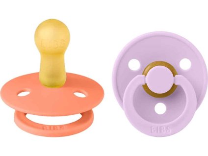 BIBS Colour cumliky z prirodneho kaucuku 2ks Papaya VioletSky 120396 5713795230174