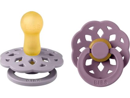 BIBS Boheme cumliky z prirodneho kaucuku 2ks FossilGrey Mauve 240131 5713795236701