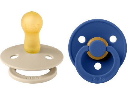 BIBS Colour cumliky z prirodneho kaucuku 2ks Vanilla Cornflower 120427 5713795248803Vanilla