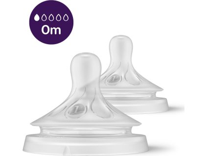 PHILIPS AVENT Philips AVENT Savička Natural Response 1 první průtok 0m, 2 ks