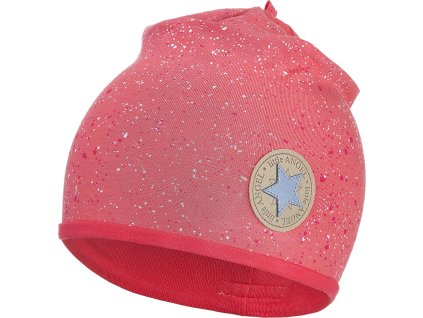 Little Angel Čepice podšitá Outlast® - jahoda vzor/jahodová (Velikost 3 | 42-44 cm)