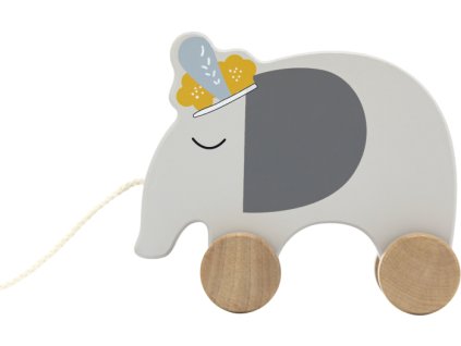 tryco dreveny tahaci slon na snure