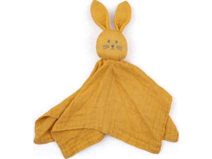 PETITEMARS PETITE&MARS Mazlíček bambusový mušelinový Hugo Intense Ochre 0m+