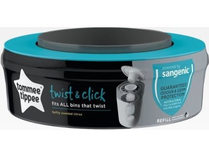 TOMMEE TIPPEE Twist & Click Advanced, náhradní kazety, balení, 4 ks