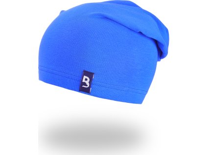 Little Angel Čepice smyk spadlá BARIDI Outlast® - modrá royal (Velikost 5 | 49-53 cm)