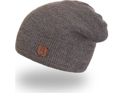 Little Angel Čepice pletená UNI Outlast ® - tm.šedá (Velikost 5 | 49-53 cm)