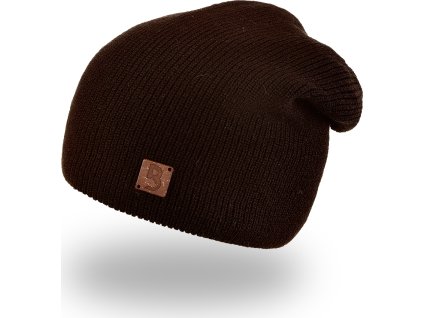 Little Angel Čepice pletená UNI Outlast ® - černá (Velikost 5 | 49-53 cm)