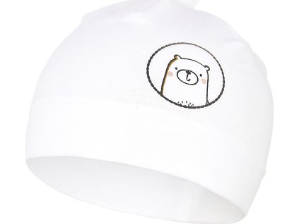 Little Angel Čepice smyk kojenecká obrázek Outlast® - bílá (Velikost 0 | 33-35 cm)