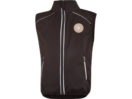 Little Angel vesta softshell STRETCH - černá (Velikost 86)