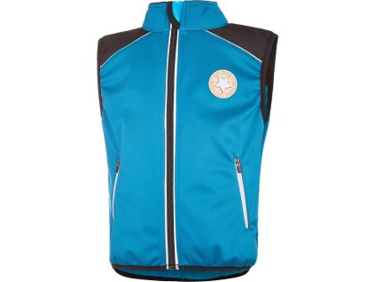 Little Angel vesta softshell STRETCH - petrolej (Velikost 86)