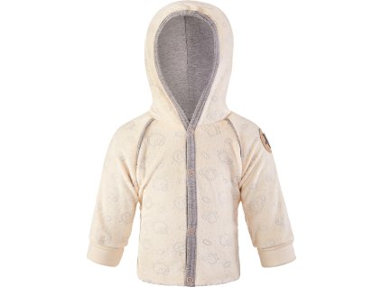 Little Angel kabátek NICKI Outlast® - smetanová-ovečky (Velikost 56)