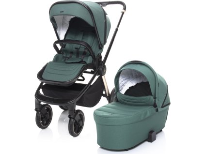 ZOPA Set kočárek Move Cross 2 + korba XL + adaptér (Varianta Antique Green/Gold)