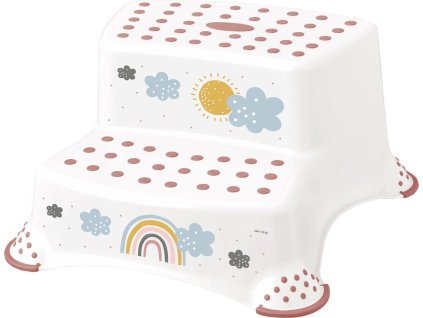 KEEEPER Dvojstupínek k WC/umyvadlu "Rainbow" (Varianta Bílá)