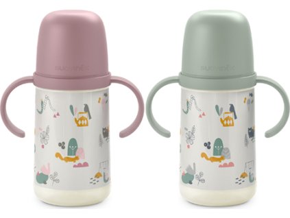 SUAVINEX | DRUHÁ láhev s oušky Walk 270 ml - růžová (Varianta SUAVINEX | DRUHÁ láhev s oušky Walk 270 ml - růžová)