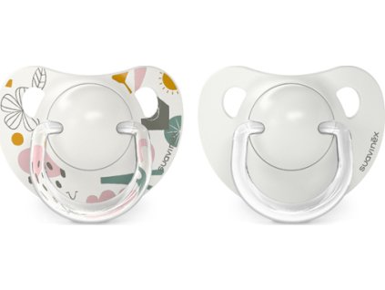 SUAVINEX | Dudlík anatomický silikon 0/6 m 2 ks Walk - šedý (Varianta SUAVINEX | Dudlík anatomický silikon 0/6 m 2 ks Walk - šedý)