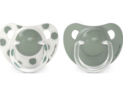 SUAVINEX | Dudlík anatomický silikon +18 m 2 ks Walk - zelený (Varianta SUAVINEX | Dudlík anatomický silikon +18 m 2 ks Walk - zelený)