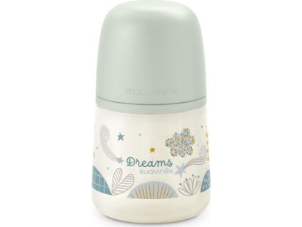SUAVINEX | Kojenecká láhev Dreams anatomická M silikon 150 ml - zelená (Varianta SUAVINEX | Kojenecká láhev Dreams anatomická M silikon 150 ml - zelená)