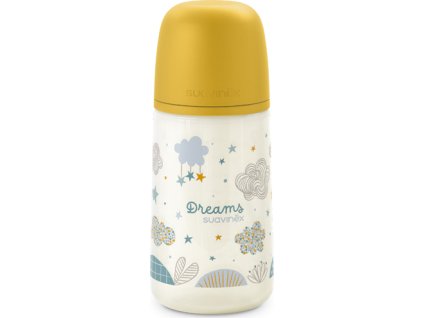 SUAVINEX | Kojenecká láhev Dreams anatomická M silikon 270 ml - žlutá (Varianta SUAVINEX | Kojenecká láhev Dreams anatomická M silikon 270 ml - žlutá)