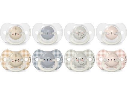 SUAVINEX | Šidítko DEN&NOC fyziologické silikon 6-18 m - 2 ks - krémový lev (Varianta SUAVINEX | Šidítko DEN&NOC fyziologické silikon 6-18 m - 2 ks - krémový lev)