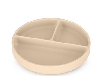 PETITEMARS PETITE&MARS Talířek silikonový dělící kulatý Take&Match Desert Sand 6m+