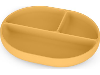 PETITEMARS PETITE&MARS Talířek silikonový dělící oválný Take&Match Intense Ochre 6m+