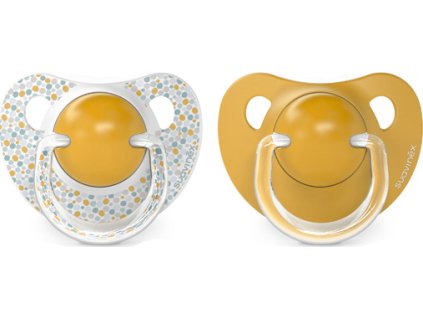 SUAVINEX | Dudlík anatomický silikon 6/18 m 2 ks Dreams - žlutý (Varianta SUAVINEX | Dudlík anatomický silikon 6/18 m 2 ks Dreams - žlutý)