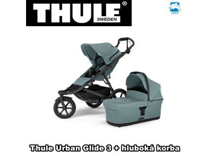 Thule Urban Glide 3 + korba Mid Blue