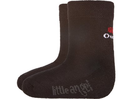 Little Angel ponožky froté Outlast® - černá (Velikost 20-24 | 14-16 cm)