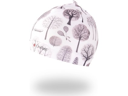 Little Angel Čepice tenká TISK Outlast® - park šedá (Velikost 1 | 36-38 cm)
