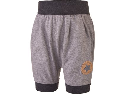 Little Angel Šortky tenké harémky Outlast® - šedý melír (Velikost 68)