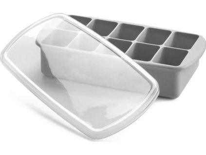 Silikonová mrazící forma na příkrmy - šedá