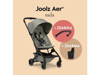 Kočárek joolz AER+ 2025 - kompaktní, lehký kočárek do letadla pro mětské rodiče  Sage green