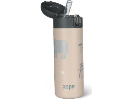 ZOPA Termoska na tekutiny s brčkem 400 ml (Varianta Safari)