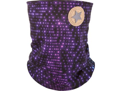 Little Angel nákrčník podšitý Outlast® - puntík neon/černá (Velikost UNI)