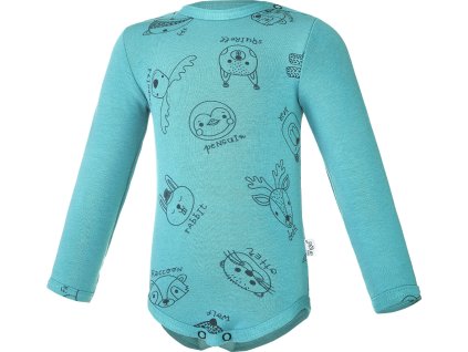 Little Angel body smyk TISK Outlast® - tm.tyrkys zvířátka/tm.tyrkys (Velikost 62)
