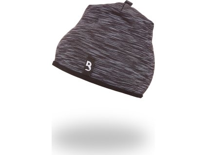 Little Angel Čepice podšitá Outlast® - černý melír/černá (Velikost 5 | 49-53 cm)