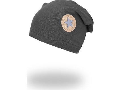 Little Angel Čepice spadlá hřejivá - šedá (Velikost 3 | 42-44 cm)