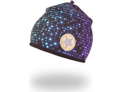 Little Angel Čepice podšitá Outlast® - puntík neon/černá (Velikost 3 | 42-44 cm)