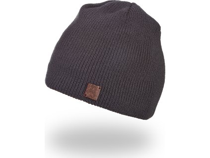 Little Angel Čepice pletená UNI Outlast ® - antracit (Velikost 5 | 49-53 cm)
