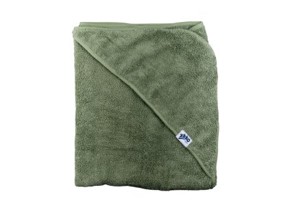 xkko organichooded towel 90x90 granite green 8594216384044 m
