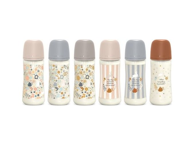 SUAVINEX | Kojenecká láhev WONDERLAND 360ml FYZIOL PRŮTOK L