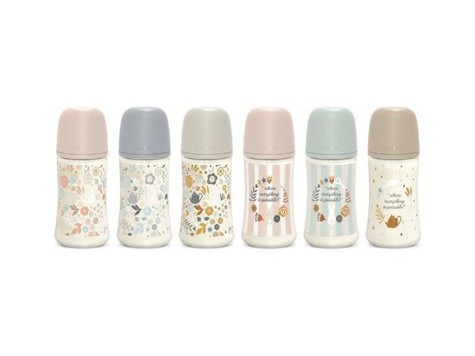 SUAVINEX | Kojenecká láhev WONDERLAND 270ml FYZIOL PRŮTOK M