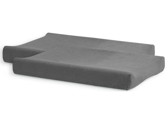 Jollein Potah na přebalovací podložku 50x70cm 2 ks froté Storm Grey