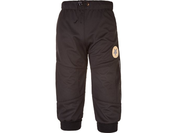 Little Angel kalhoty softshell lem STRETCH - černá (Velikost 86)