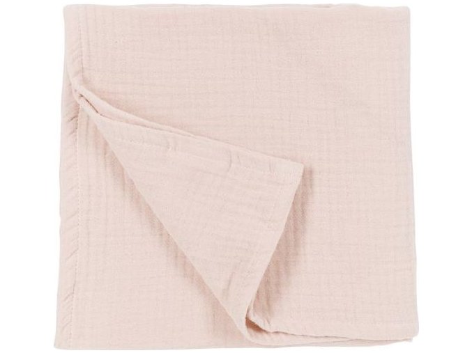 Mušelínová deka 140x200 - Soft pink