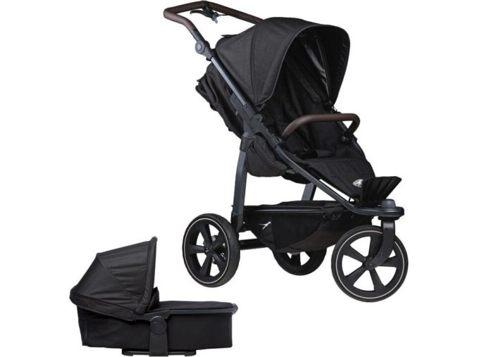tfk Tfk set Mono2 stroller - air chamber wheel 2024 black (Varianta black)