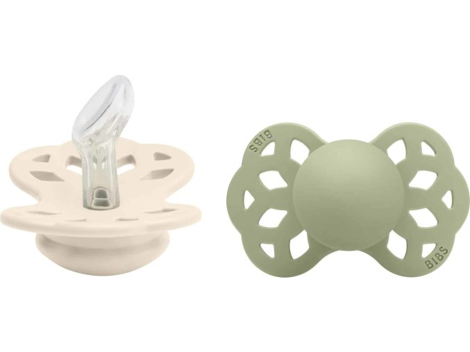 BIBS Infinity anatomicke cumliky zo silikonu 2 ks velkost 1 165102 5713795244249 Ivory Sage